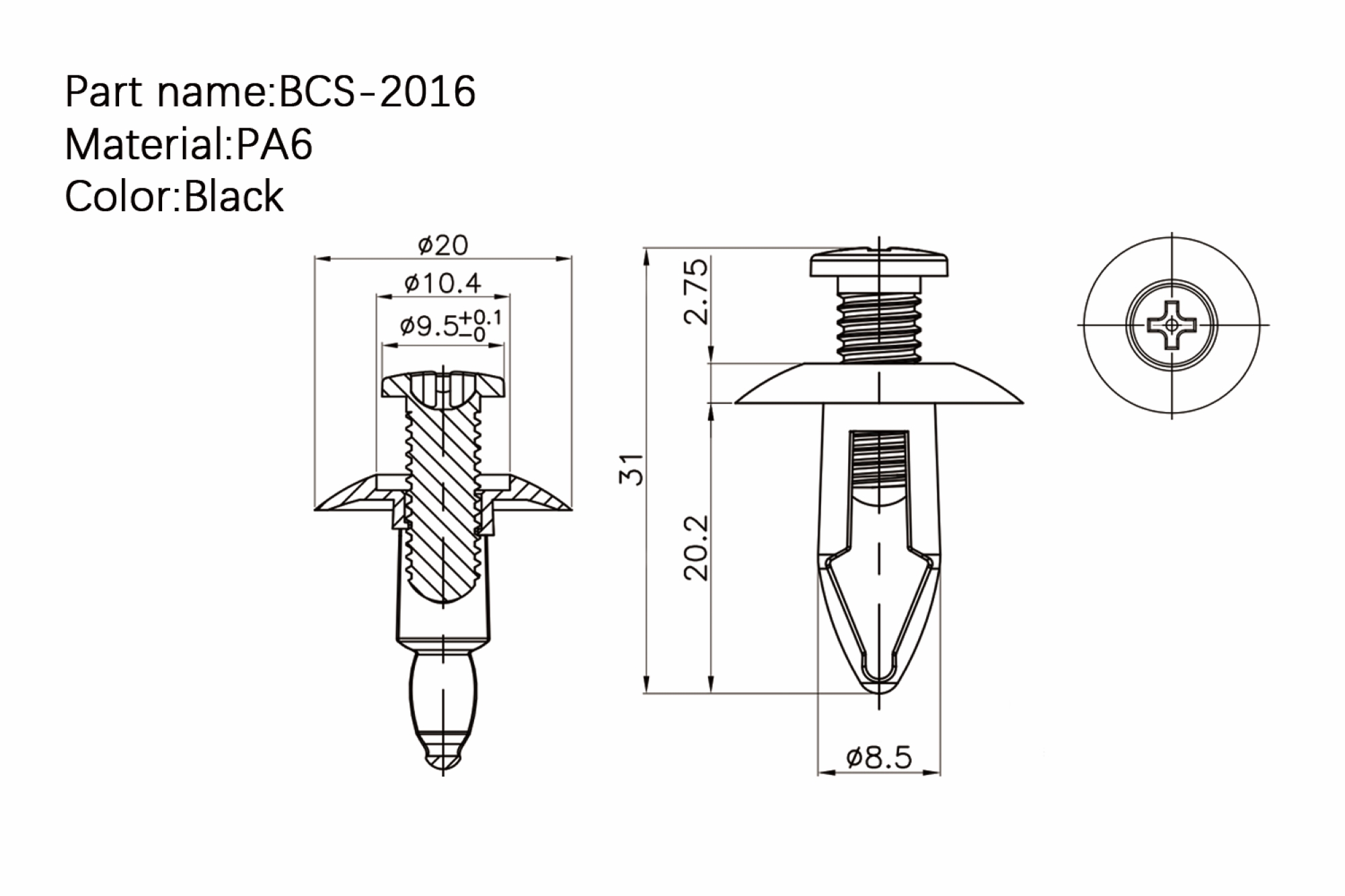 螺进式铆钉 BCS-2016